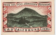notgeld Bad Salzbrunn 50 Pfennig 1921 Szczawno Zdrój