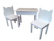 Stolik i 2 krzesełka drewniane 92-116