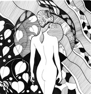 Obraz AKT rysumek neosecesja nr349