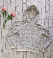 Bluza damska M biała z kapturem