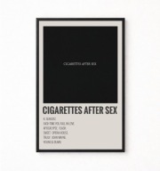 Plakat A4 z ramką CIGARETTES AFTER SE* 21x29,7cm
