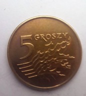 5 groszy 1993, BARDZO DOBRY STAN.