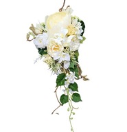 Sztuczne kwiaty stroik na grób kompozycja cmentarz wiązanka nagrobna stroik