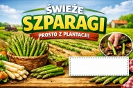 REKLAMA BANER SZPARAGI SPRZEDAŻ SZPARAGÓW 200x100 2x1 C2