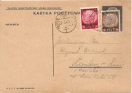 SIEDLCE -LWÓW -kartka pocztowa -obieg 1940 rok-stemple niemieckie sowieckie