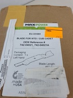 NÓŻ NOŻE TRAKTORKA MTD 742-04021 742-04020