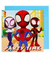 Zaproszenia Urodzinowe Marvel Spiderman 8 szt.