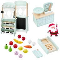 STRAGAN DREWNIANY/TEATRZYK PLUS TERMINAL I WAGA ZABAWKA DLA DZIECI