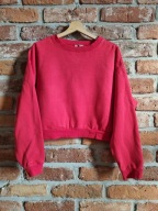 czerwona krótka bluza * H&M