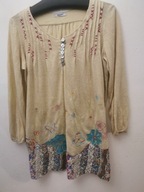 SUNCOO PARIS TUNIKA SUKIENKA M\L ORYGINALNA WEŁNIANA BOHO HIPPIE