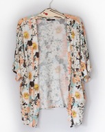 George**Śliczna Lekka Narzutka Biała Kwiaty**M/L/XL