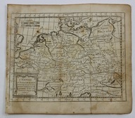 Cesarstwo Niemieckie Zachodnia Polska mapa Buffier 1744 r