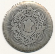 Wieczko do zegarka kieszonkowego srebro średn.39,4 mm.