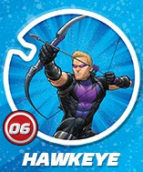 Shieldz Marvel Circle K Żetony nr 6 Nowe Hawkeye