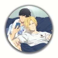 PRZYPINKI BADZIKI BUTTONY ZNACZKI 44 mm – na każdy gust! BANANA FISH