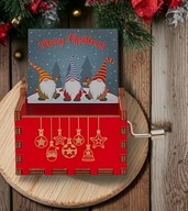 MERRY CHRISTMAS POZYTYWKA KORBA RĘCZNA KOLOROWA BOŻE NARODZENIE