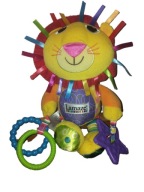 LAMAZE maskotka grzechotka SENSORYCZNA zawieszka do wózka LEW LEO