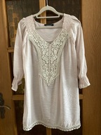 BLUZKA TUNIKA SIGEN SGAART (L) RÓŻ PUDRO KORONKA