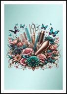 A2 PLAKAT DLA FRYZJERA FRYZJERKI FRYZJER PLAKAT DO SALONU FRYZJERSKIEGO N17