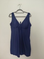 Granatowa sukienka kąpielowa strój kąpielowy plus size 48