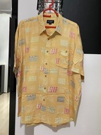 X Koszula Dressmann żółta wzór łaty żółwie 100% wiskoza kieszeń duża 2XL