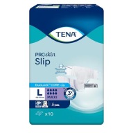 Tena ProSkin Slip Pieluchomajtki z rzepami Maxi L, 10 szt.