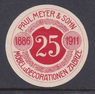 Zabrze, Hindenburg, 25-cio lecie firmy meblarskiej 1886-1911