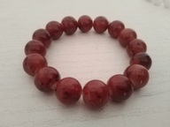 Bransoletka brązowa na gumce