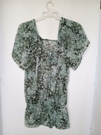 bluzka zielona biała