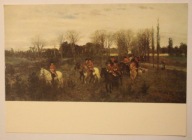 Maksymilian Gierymski - Wyjazd na polowanie, 1871 r. olej, płótno, CZYSTA