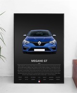 PLAKAT RENAULT MEGANE IDEALNY NA PREZENT NAJWYŻSZA JAKOŚĆ A3