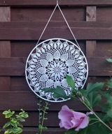 Zawieszka okienna na szydełku 30 cm