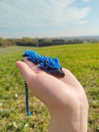 Smok figurka 3D 35 cm niebiesko-czarny druk 3D Multivers3D