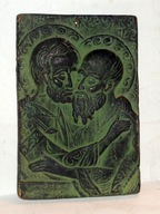 Dwóch świętych - ceramika grecka .