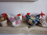 ZABAWNA KURA KWOKA DUŻA Z MATERIAŁU- DEKORACJA DOMU