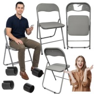 Krzesło składane ogrodowe cateringowe bankietowe biurowe C-9281-szare Atos
