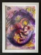 Plakat w ramce, ręczne wykonanie, 21x30 cm