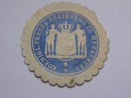 Niemcy - Królewska Rejencja Prus w Merseburg - zalepka