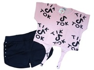 KOMPLET DZIEWCZĘCY BLUZKA SPODENKI R.110 (4-5 LAT)