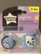 TOMMEE TIPPEE SMOCZKI ANYTIME 2SZT 0-6 M PANDABLUE
