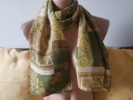apaszka długi szaliczek z jedwabiu jedwab, silk 130cm/35cm