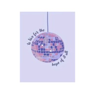Plakat „Disco Ball” – Pastelowy Plakat z Cytatem