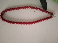 Naszyjnik w kolorze bordowym