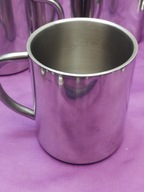 kubek stal szlachetna nierdzewna inox podwójna ścianka 9/7,5cm