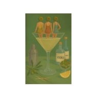 Plakat „Olive Martini Girls” – Artystyczny Plakat Dekoracyjny