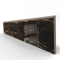 Cokół gresowy CZARNY złota żyła POŁYSK 60cm – wykończenie podłogi WYPRZEDAŻ