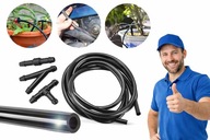 Zestaw naprawczy do spryskiwaczy silikonowy 2 m z trójnikami i złączkami