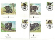 7-FDC36-Pakistan, WWF -Niedzwiedzie,1989r