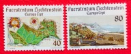 LIECHTENSTEIN 1977 mapa Europa CEPT czyste**