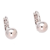 83853 KOLCZYKI PLATYNOWANE 15/8 MM eleganckie kulki